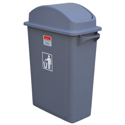 STANA  65 LTR. Waste bin with swing lid grey